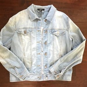 Light wash denim jacket
